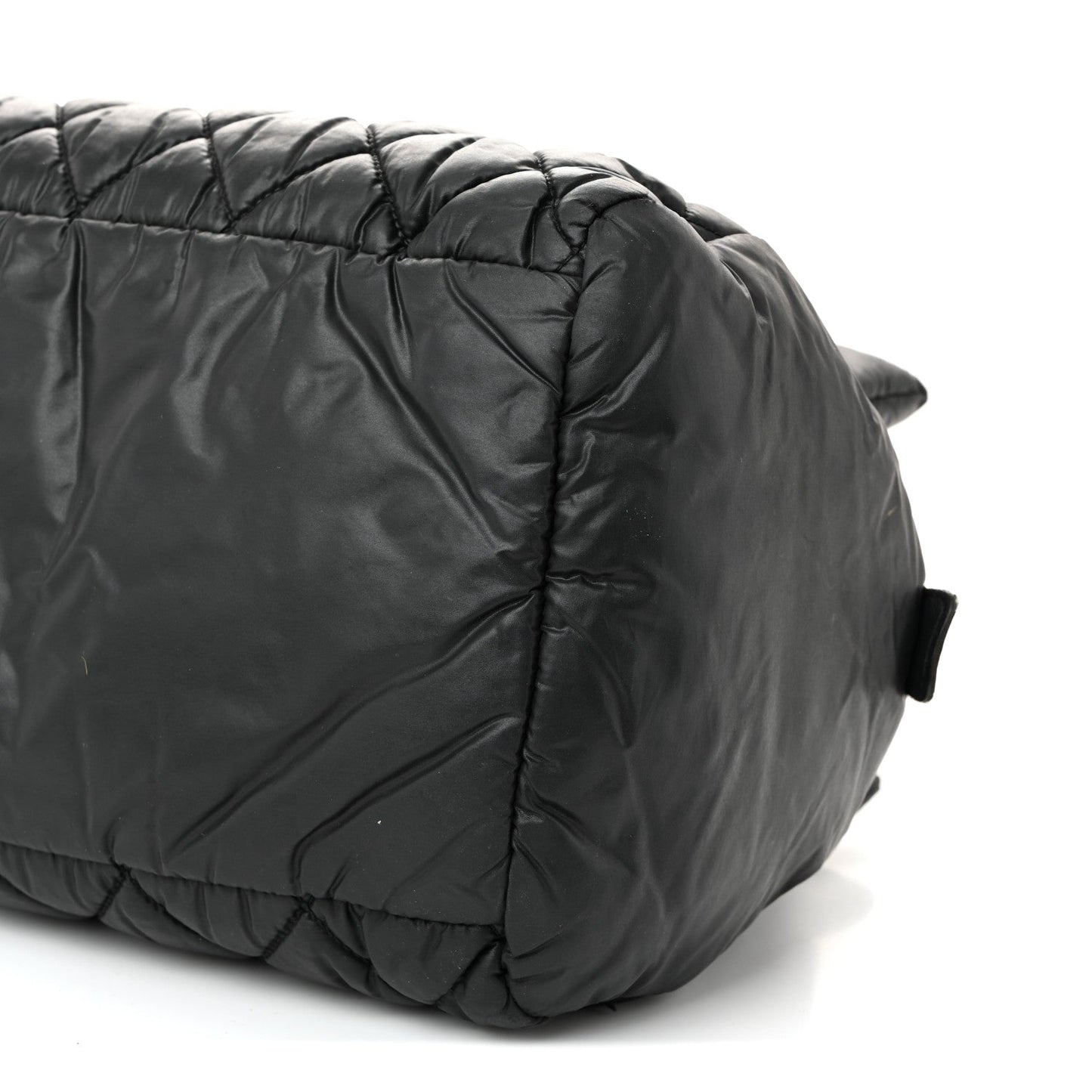 Nylon Coco Cocoon Zipped Tote Black