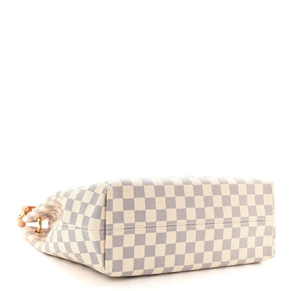 Damier Azur Graceful PM Rose Ballerine
