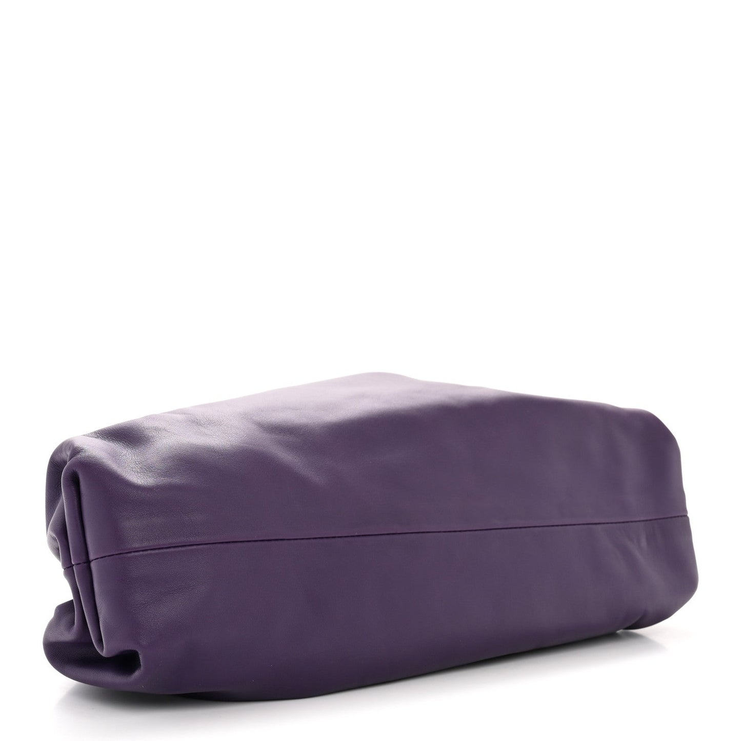 Smooth Butter Calf The Pouch Oversized Clutch Raisin