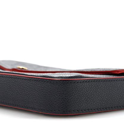 Empreinte Pochette Felicie Chain Wallet Marine Rouge