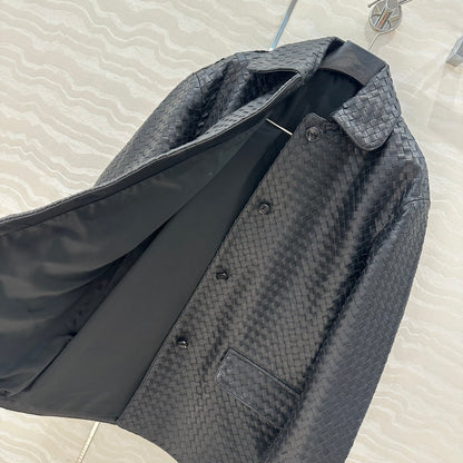 BV Jacket in Black Lambskin