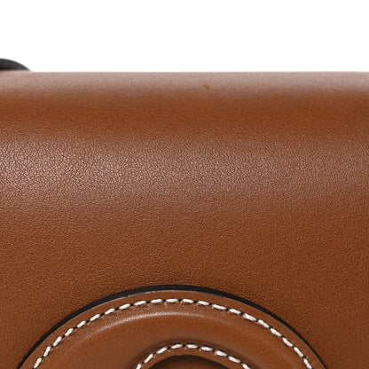 Roxy Calfskin Medium Blondie Top Handle Bag Brown