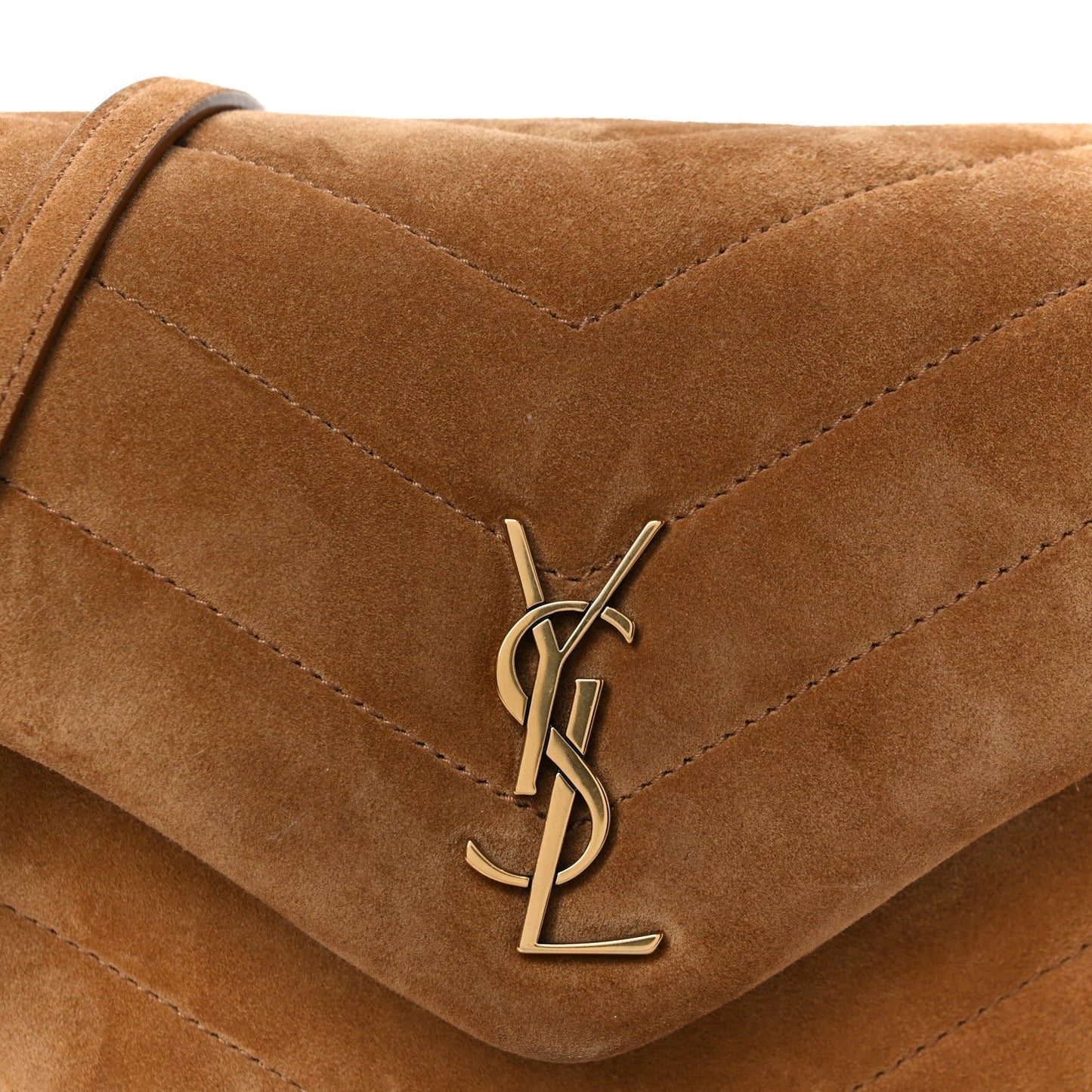 Suede Toy Loulou Shoulder Bag Cinnamon