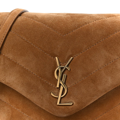 Suede Toy Loulou Shoulder Bag Cinnamon