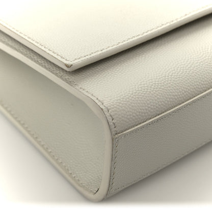 Grain De Poudre Medium Classic Monogram Kate Satchel Crema Soft