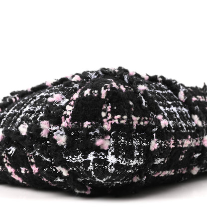 Tweed Patchwork Quilted Small Chanel 22 Black Pink White