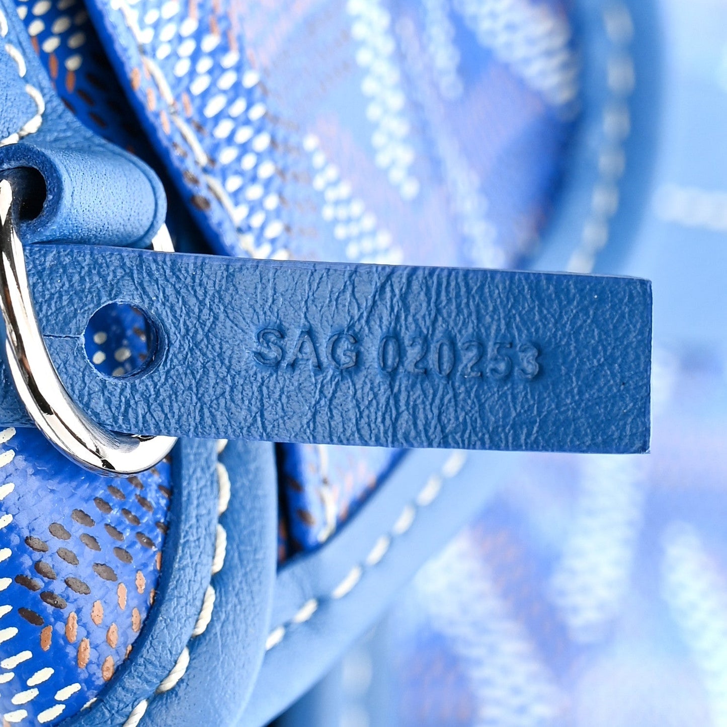 Goyardine Reversible Mini Anjou Sky Blue