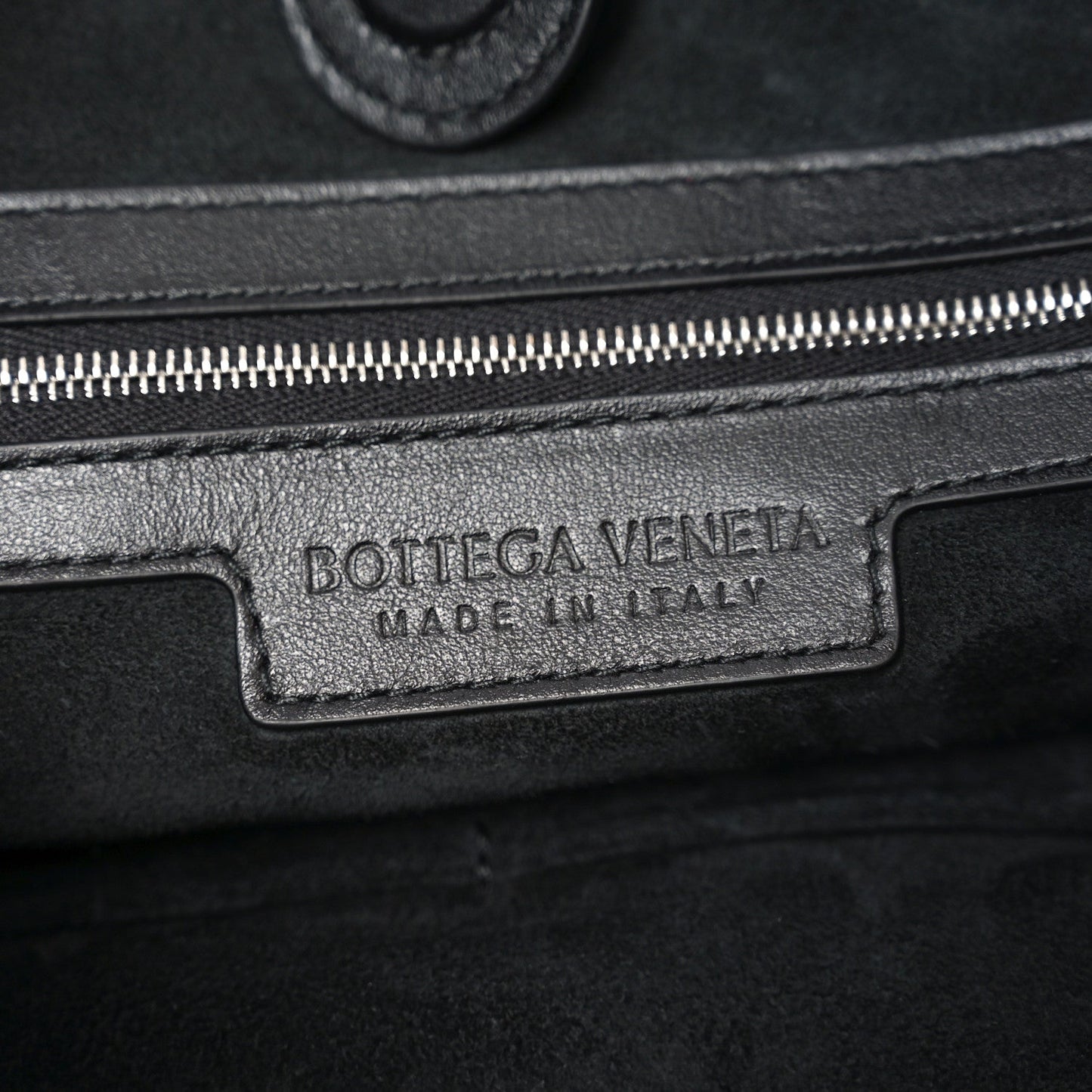 Nappa Intrecciato Biblioteca Bucket Bag Black