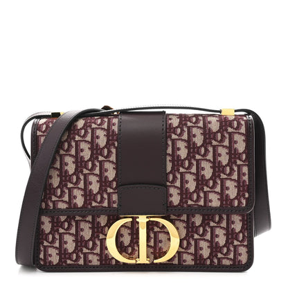 Oblique 30 Montaigne Flap Bag Burgundy