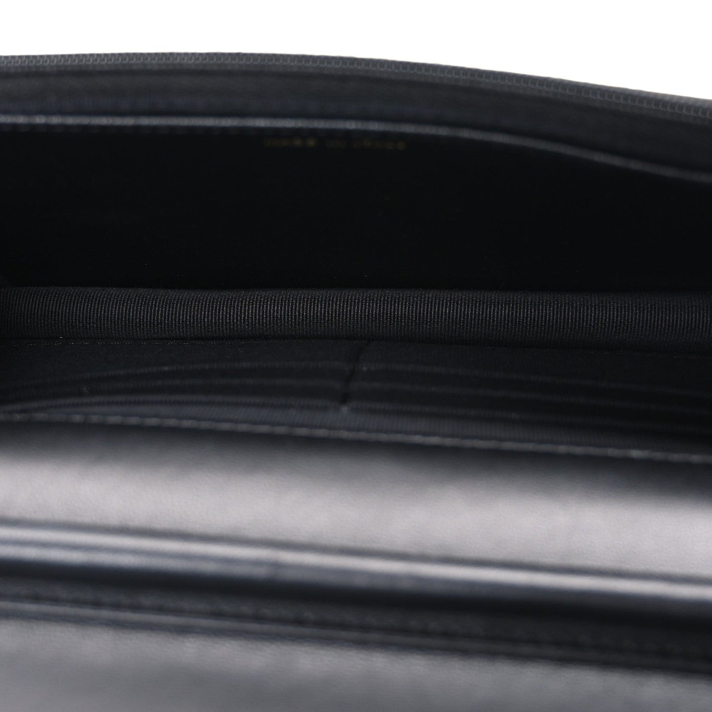 Lambskin Pearl Strass Quilted CC Wallet on Chain WOC Black