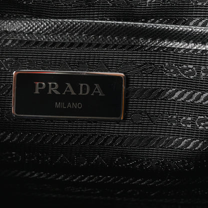 Tessuto Nylon Saffiano Medium Backpack Black
