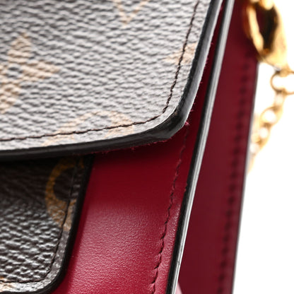 Monogram Flore Chain Wallet Fuchsia