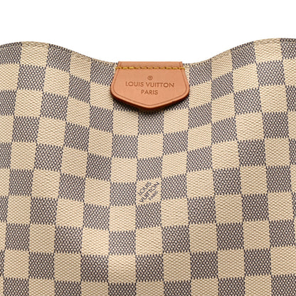 Damier Azur Graceful MM Rose Ballerine