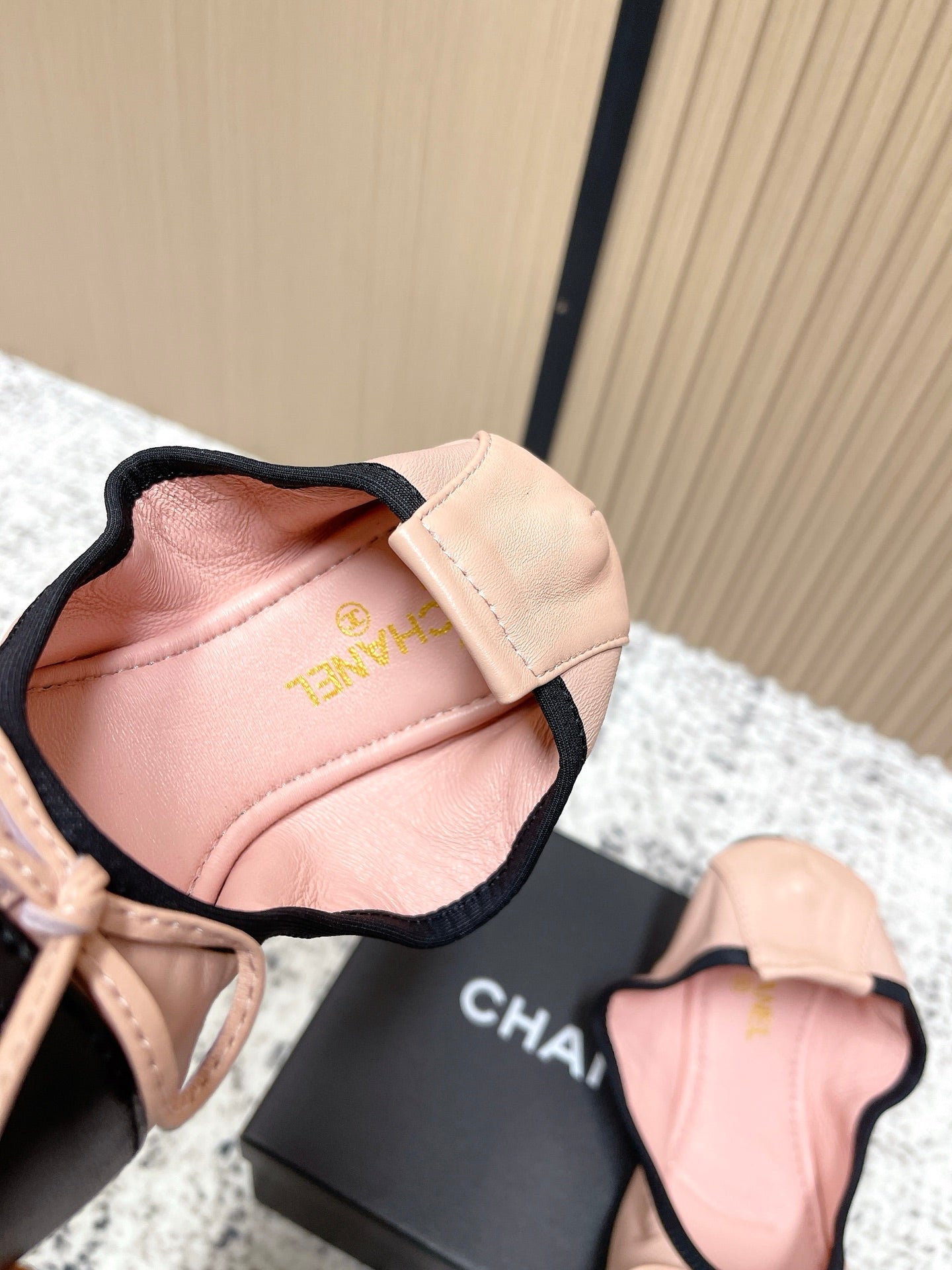Chanel 26SS Ballet Flats Shoes Pink in Lambskin 591392