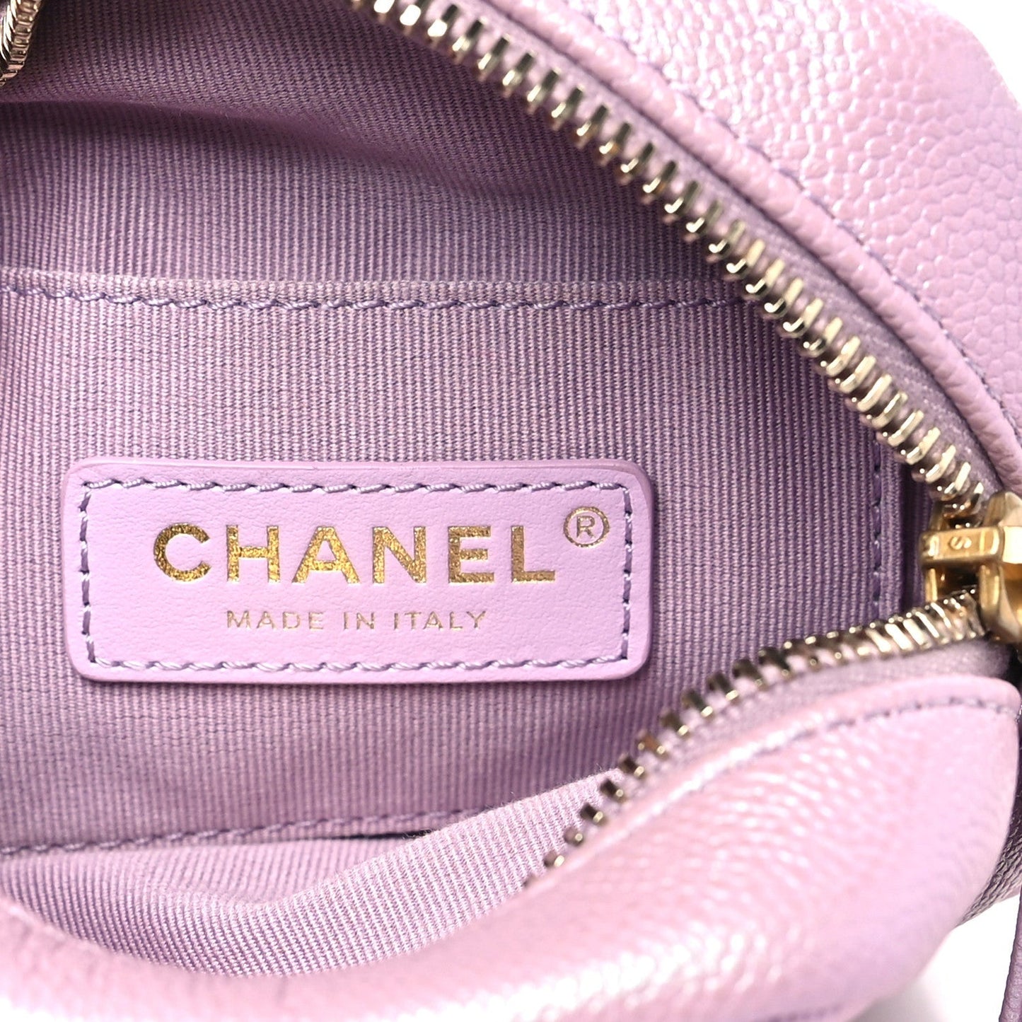 Iridescent Caviar Quilted Vertical My Perfect Camera Case Pink
