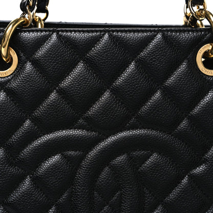 Caviar Quilted XL Grand Shopping Tote GST Black
