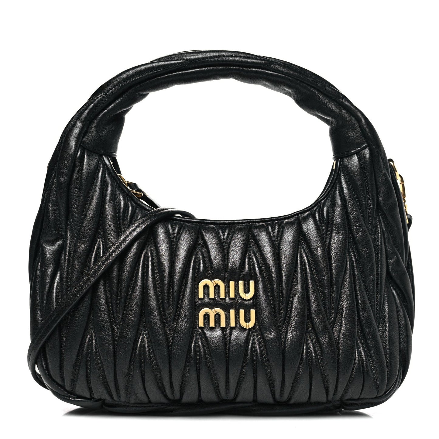 Nappa Matelasse Small Wander Hobo Black