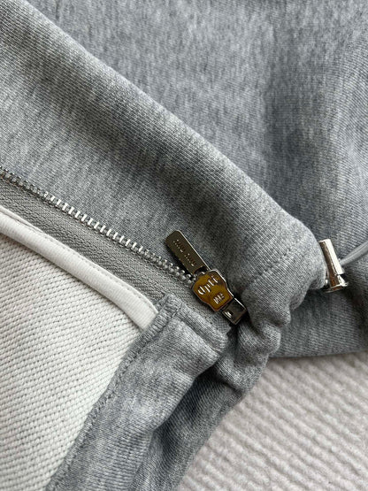 Miu Miu 25 Jacket Grey Wool Mix Cotton
