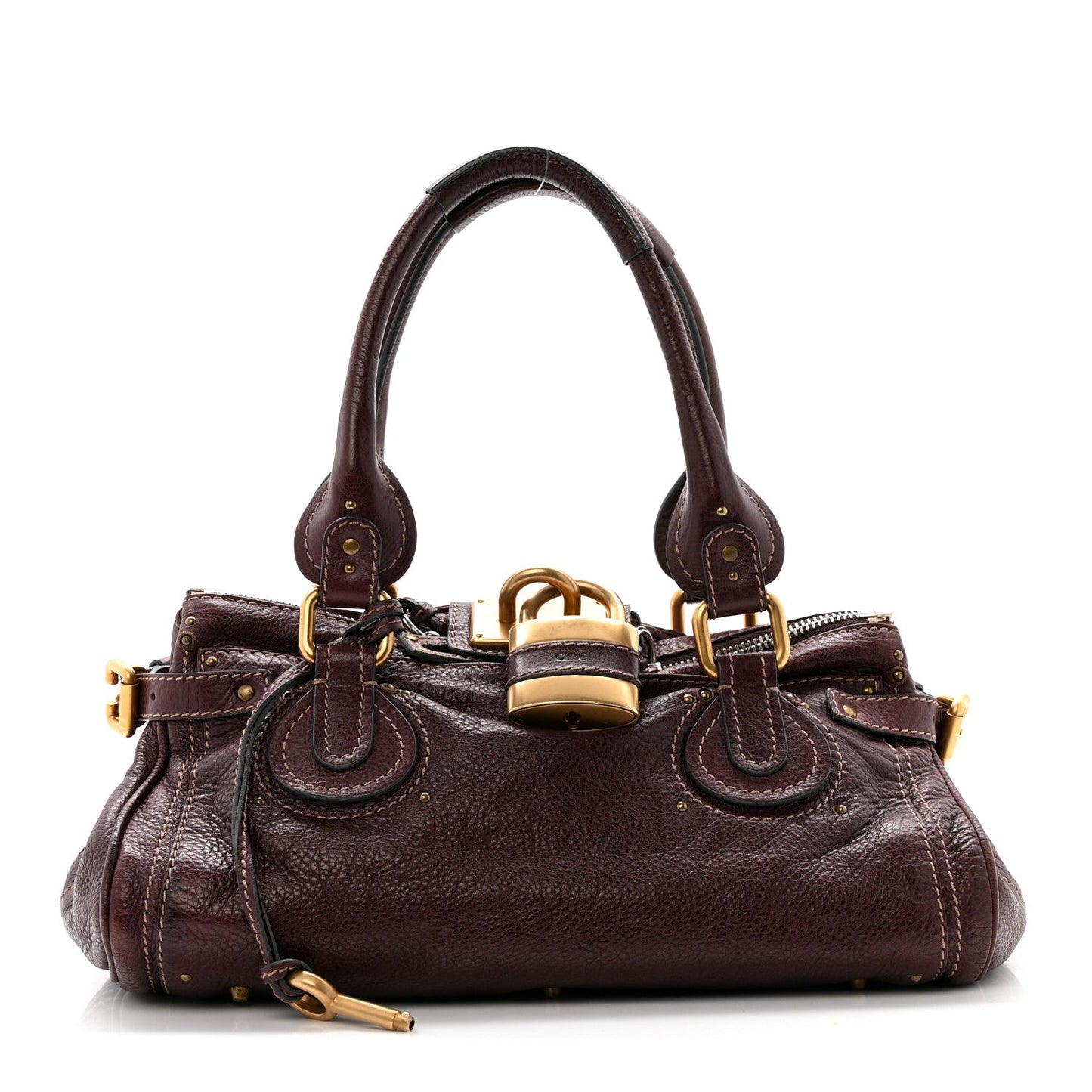 Calfskin Medium Paddington Satchel Chocolate
