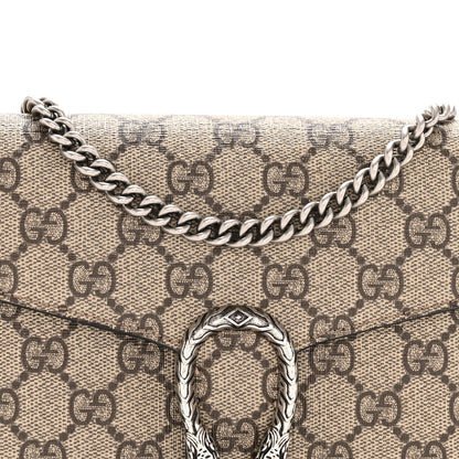 GG Supreme Monogram Mini Dionysus Chain Wallet Beige Taupe