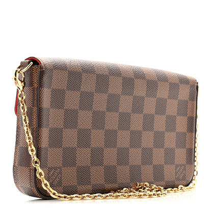 Damier Ebene Pochette Felicie Chain Wallet