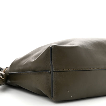 Nappa Medium Flamenco Knot Bag Dark Khaki