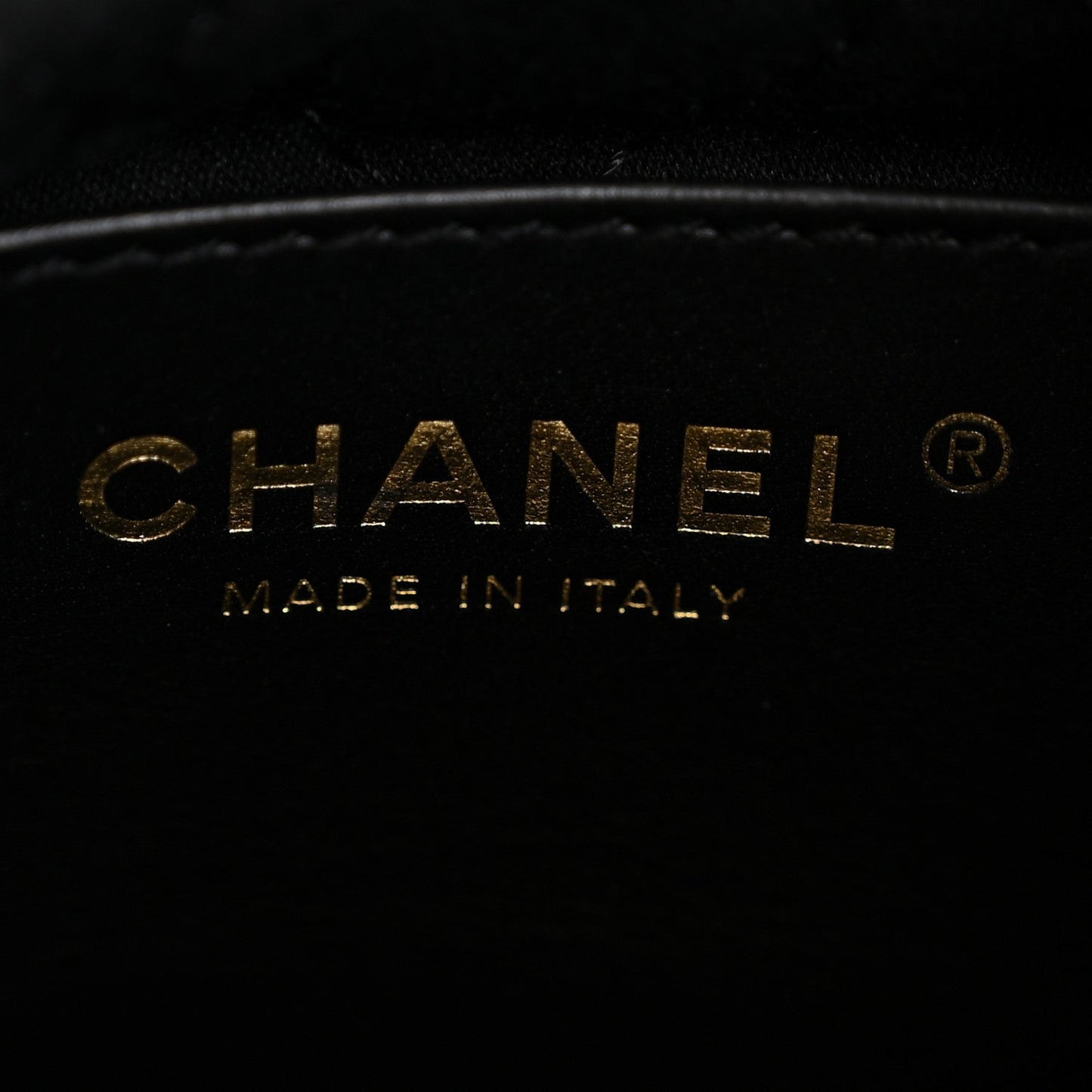 Shiny Calfskin Quilted Mini Chanel 22 Black