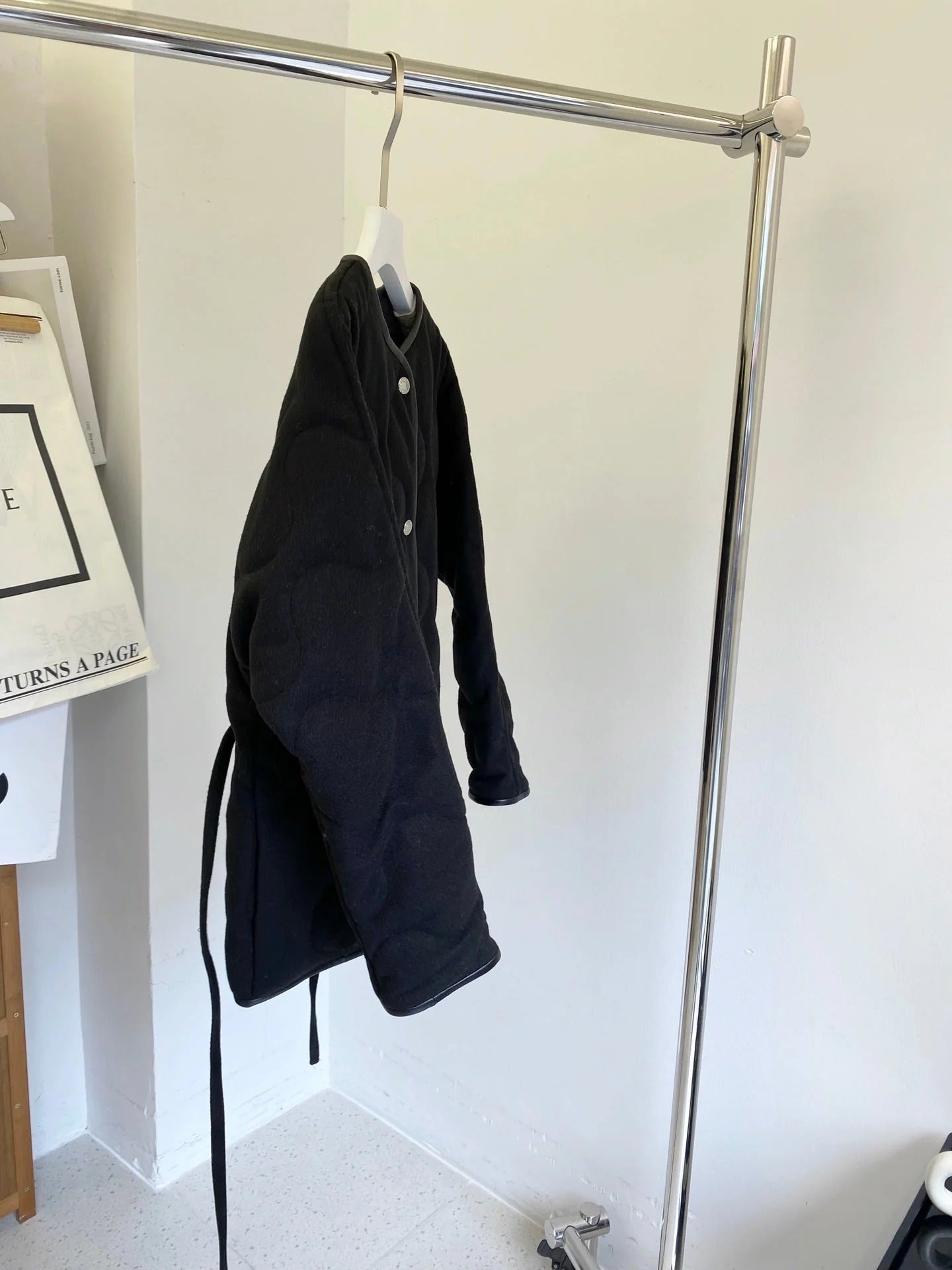 HERMES 25S REVERSIBLE SHORT COTTON COAT 129