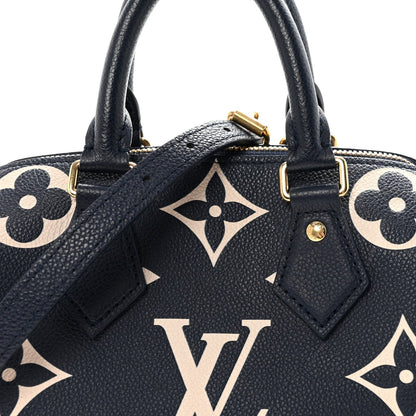 Empreinte Monogram Giant Speedy Bandouliere 20 Navy Creme