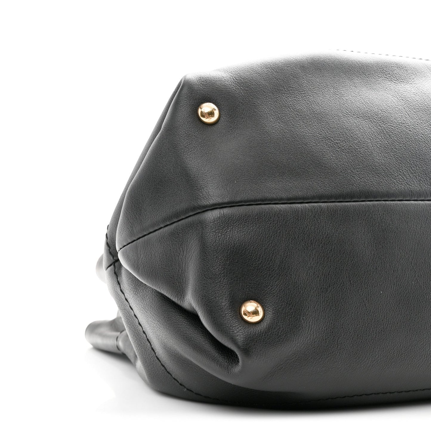 Calfskin Gancini Tote Bag Black