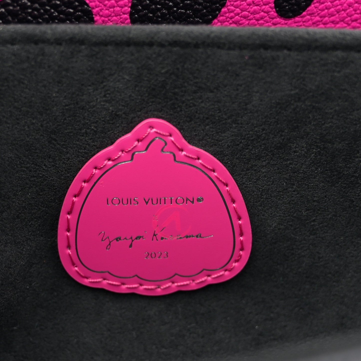 LV x YK Empreinte Monogram Giant Pochette Metis Black Fuchsia