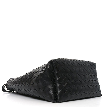 Nappa Intrecciato Biblioteca Bucket Bag Black
