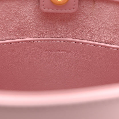 Smooth Calfskin Mini Cuir Triomphe Bucket Bag Light Pink