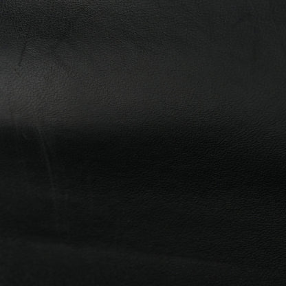 Lambskin Vertical Quilt Jumbo Single Flap Black