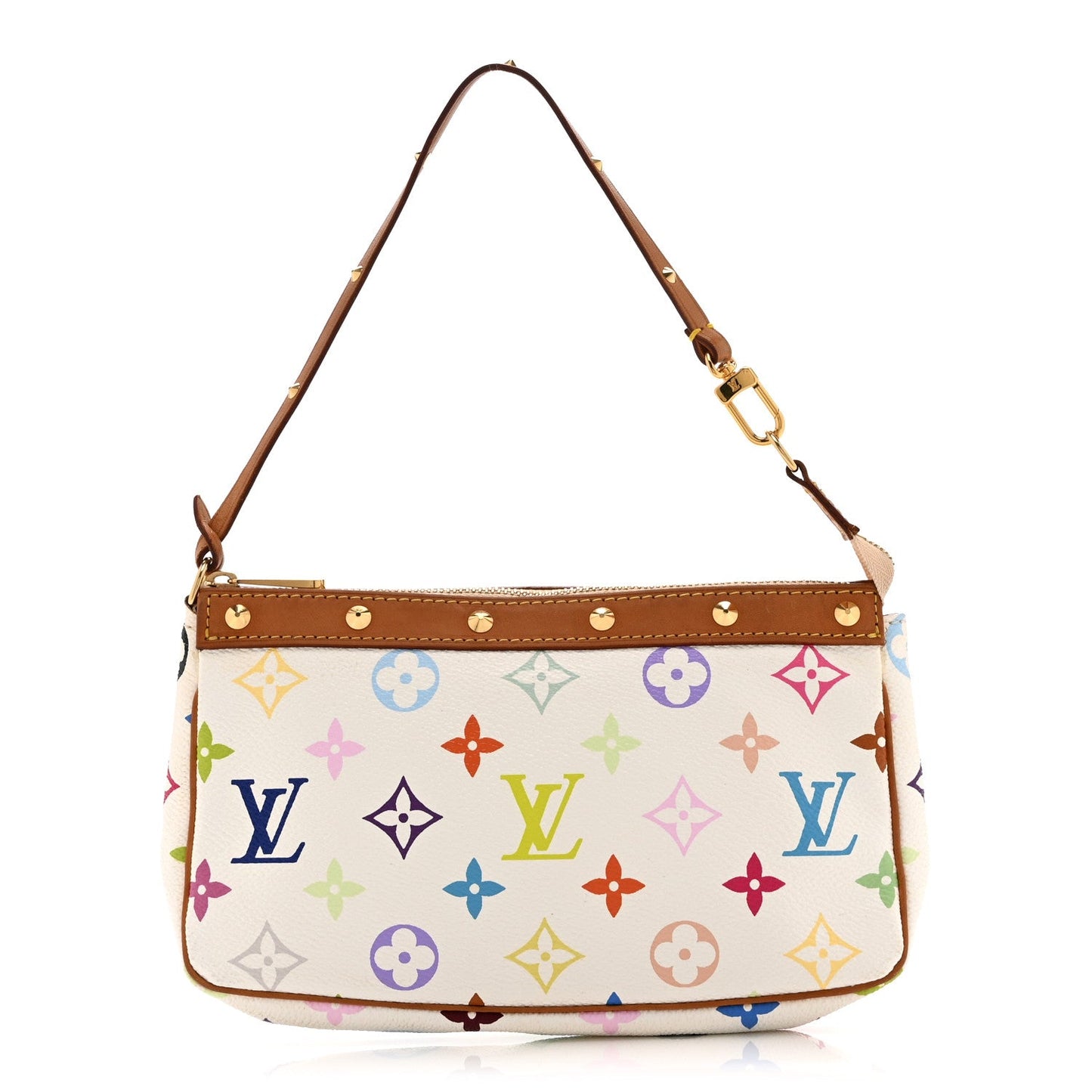 Monogram Multicolor Pochette Accessories White
