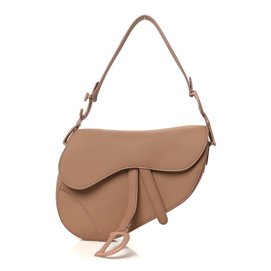 Ultra Matte Calfskin Saddle Bag Blush