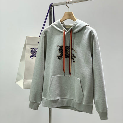 Burberry 25 Hooded Sweatshirt Gray Cotton