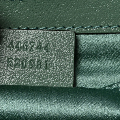 Sequin Matelasse Small GG Marmont Shoulder Bag Water Green Verde Chiaro Light Water Green