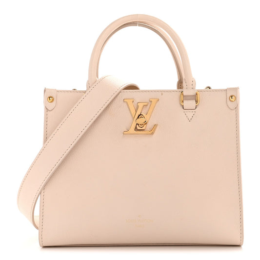 Calfskin Lock & Go Tote Quartz