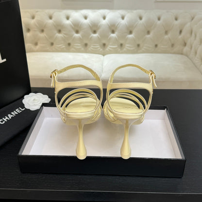 CC Cruise 25/26 Sandal 95mm Lemon Yellow Patent Leather