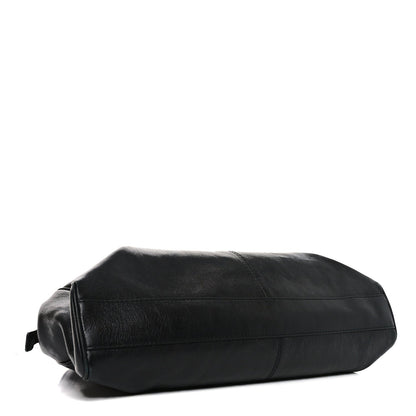 Calfskin Large Re(Belle) Top Handle Bag Black