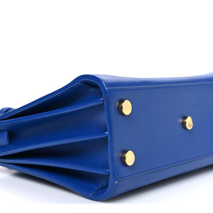 Calfskin Nano Sac De Jour Royal Blue