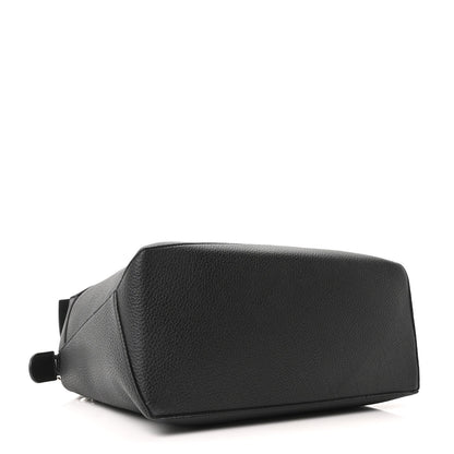 Grained Calfskin Large Puzzle Edge Bag Black