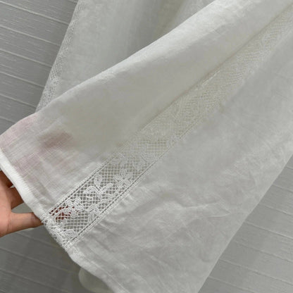 ZIMMERMANN LINEN LACE PANTS 276101
