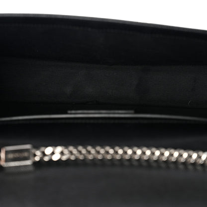 Grain De Poudre Medium Classic Monogram Kate Satchel Black