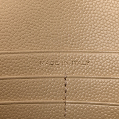 Grain De Poudre Matelasse Chevron Monogram Chain Wallet Nude Powder