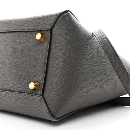 Grained Calfskin Mini Belt Bag Grey