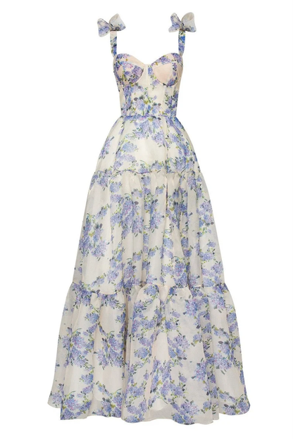 A Line Maxi Dress with Spaghetti Straps, Corset Prom Dress,Graduation Dress  Y2873