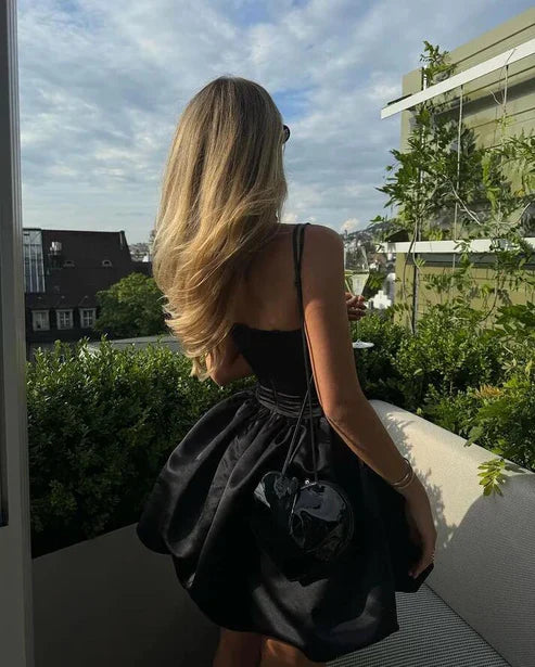 omberprom Fashion Strapless A-Line Homecoming Dress Mini Birthday Outfits Party Dress