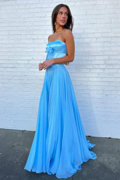 Sweety A Line Sweetheart Pink Corset Prom Dress with Bowknot Ruffles